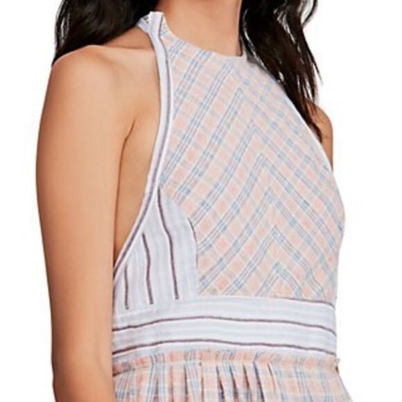 NWT MSRP $128 Free People Color Theory Midi Dress Women's Size Large - Picture 2 of 3